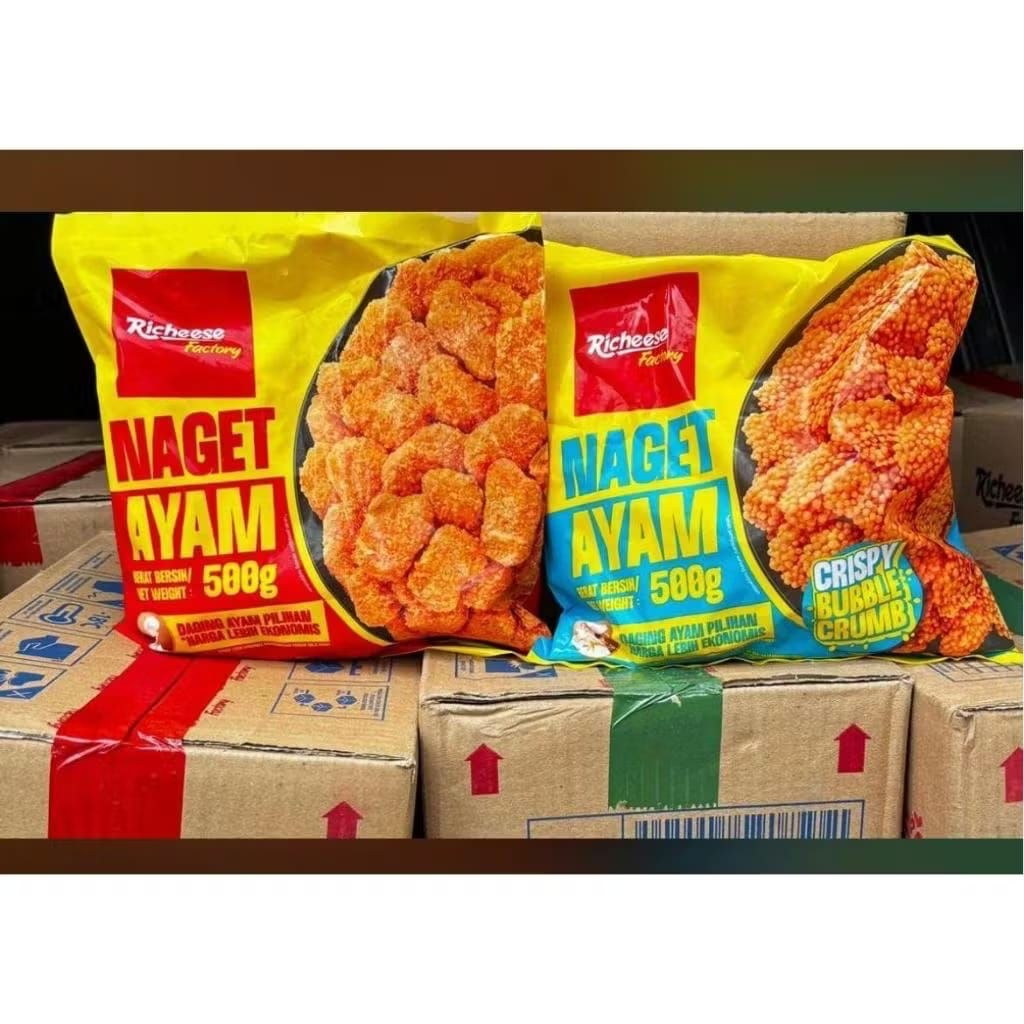 RICHEESE NUGGET AYAM 500 GR / RICHEESE NUGGET AYAM CRISPY BUBLE CRUM 450GR