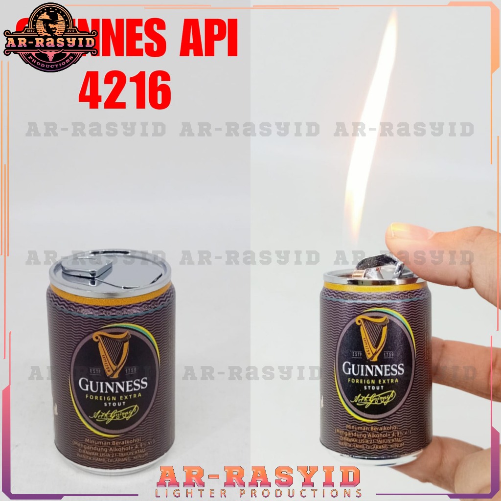 Korek Api Gas Kaleng Mini Guinness 4216