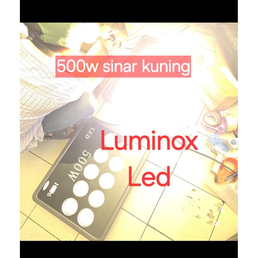 lampu tembak cob tebal 500w kuning 500watt / sorot led 10mata 500w 220volt