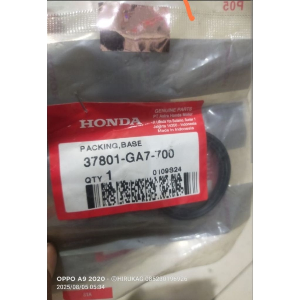 KARET 37801-GA7-700 HGP AHM 100% ORIGINAL KARET FUEL UNIT REVO GRAND SUPRA VARIO 110 BEAT KARBU SPAC