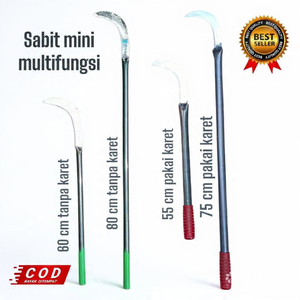 Sabit mini multifungsi - penyiang rumput-potong ranting/dahan-pemetik buah-kastrasi sawit dan lainny