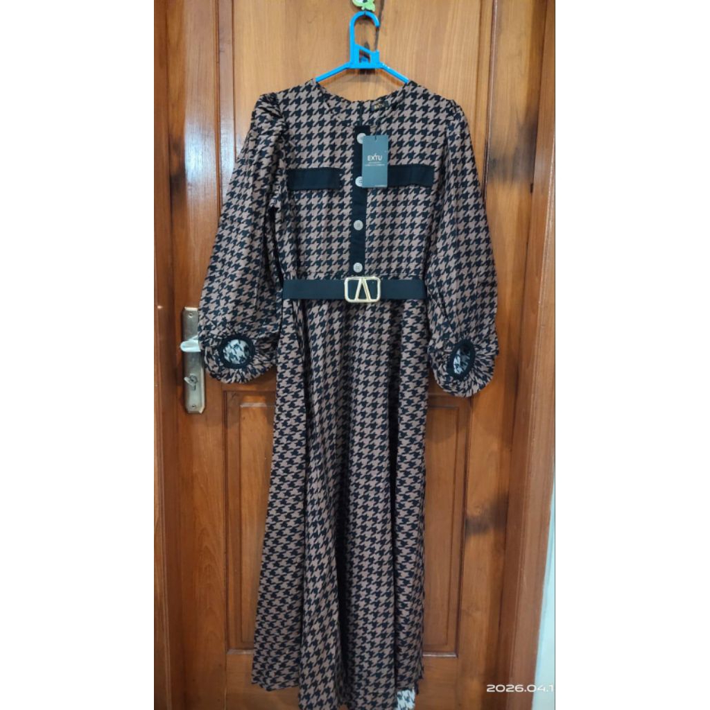 Gamis EXTU Brown original produk baru
