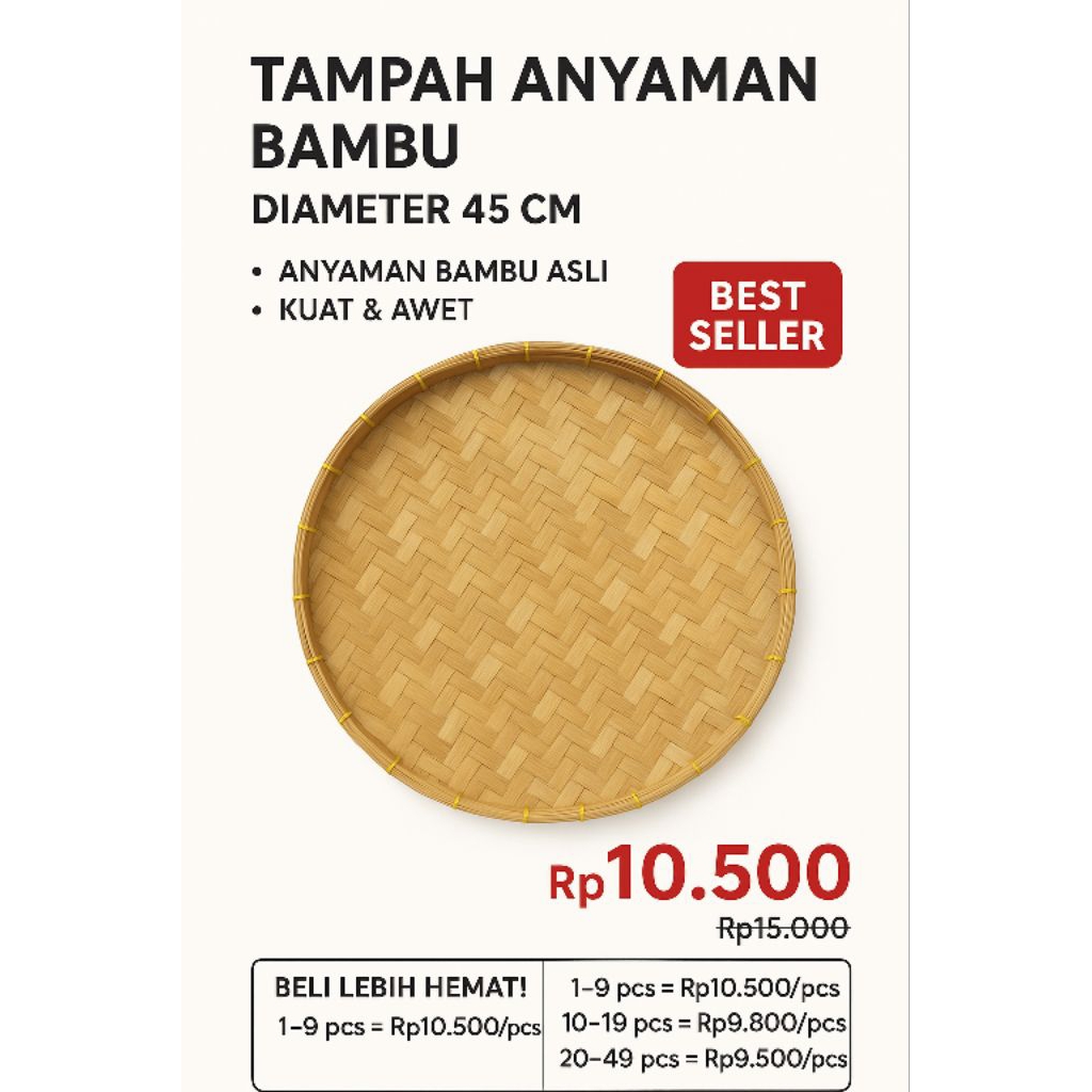 Tampah anyaman bambu