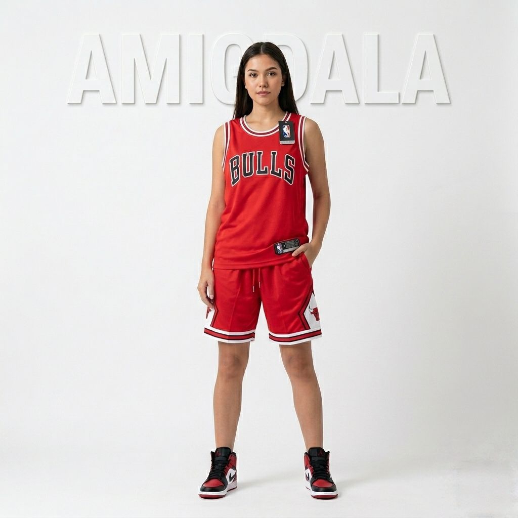 Set Jersey Basket Pria Wanita Kaos Celana Training Sport Modern