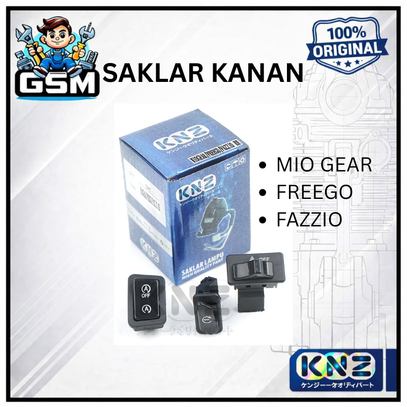 SAKLAR HOLDER HANDLE SWITCH KANAN RH FREEGO MIO GEAR FAZZIO B5D KNZ