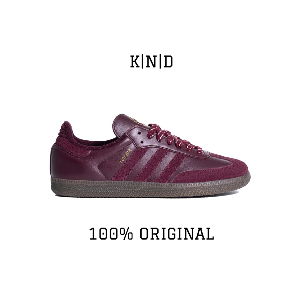 ADIDAS SAMBA OG SUMATRA ISLAND SERIES MAROON JR9445 ORIGINAL RESMI