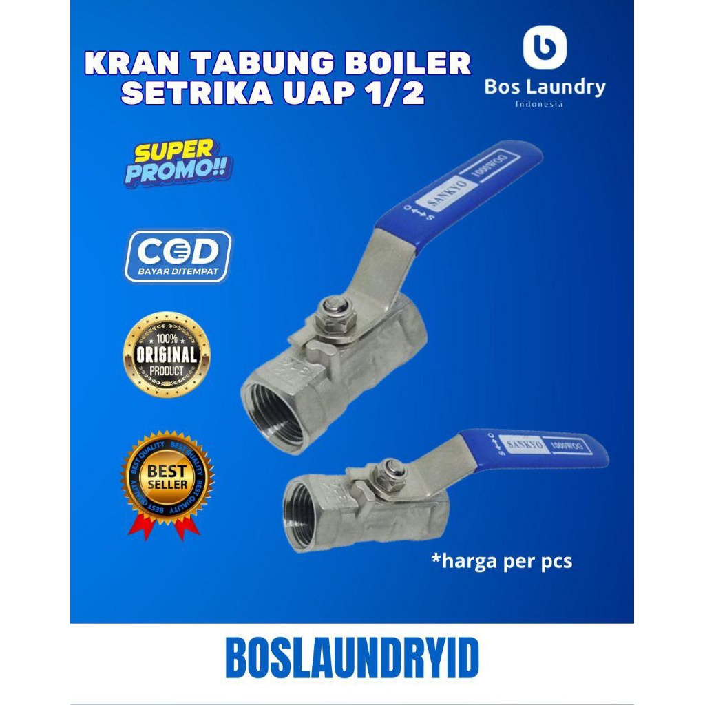 Kran Setrika Uap Boiler Sankyo