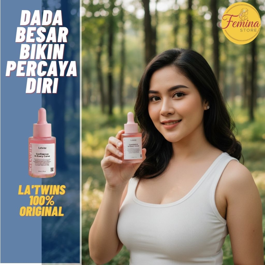 Serum La'twins 30 ml original fenugreek oil pengencang payudara