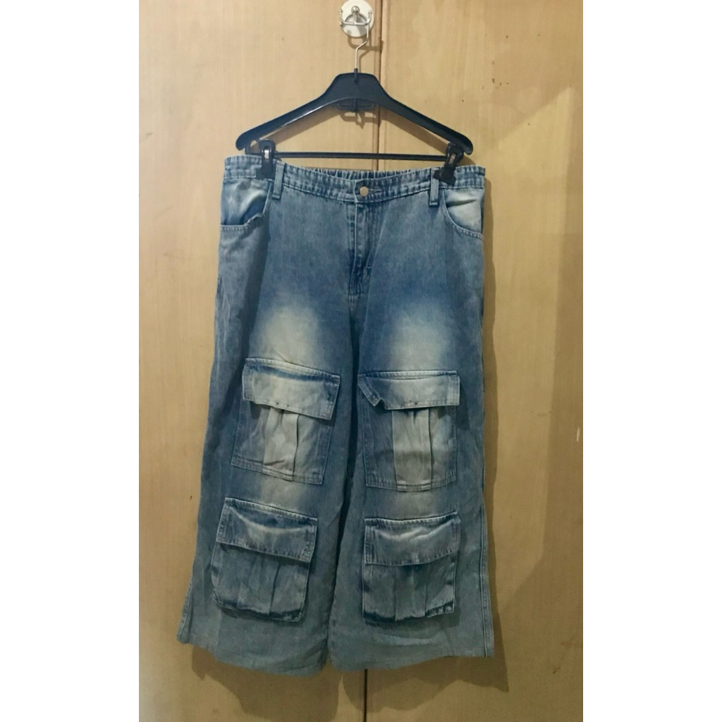Celana Jeans goma Cargo By SYS CLOTHIER