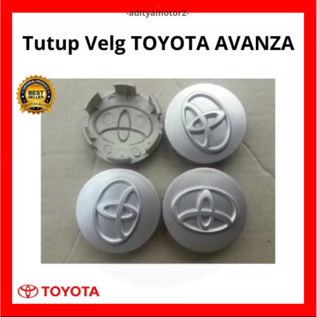 Tutup Velg Avanza Original Style / Dop Velg Toyota Avanza Ring 14 15 Tutup Tengah Velg