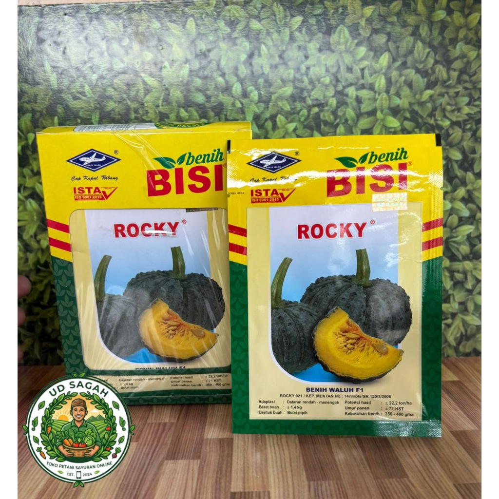 Benih Labu Kuning Hibrida Rocky isi 5 gram