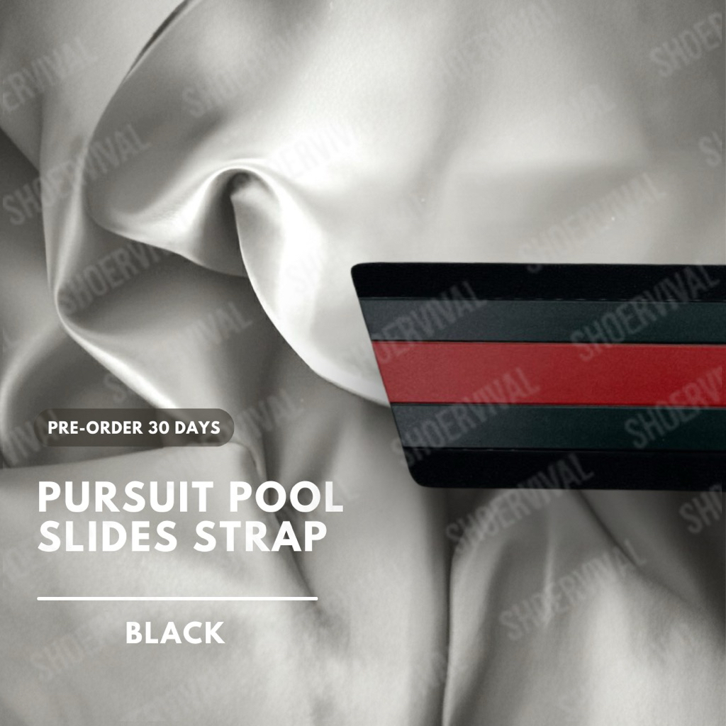 [PRE-ORDER] Pursuit Pool Slides Strap Black