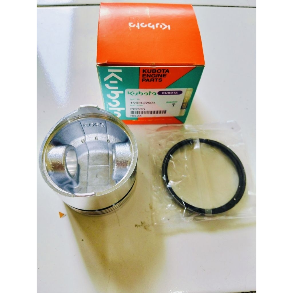RD 65 PISTON+RING SEHER RING PISTON MESIN DISEL KUBOTA MEREK KUBOTA ASLI