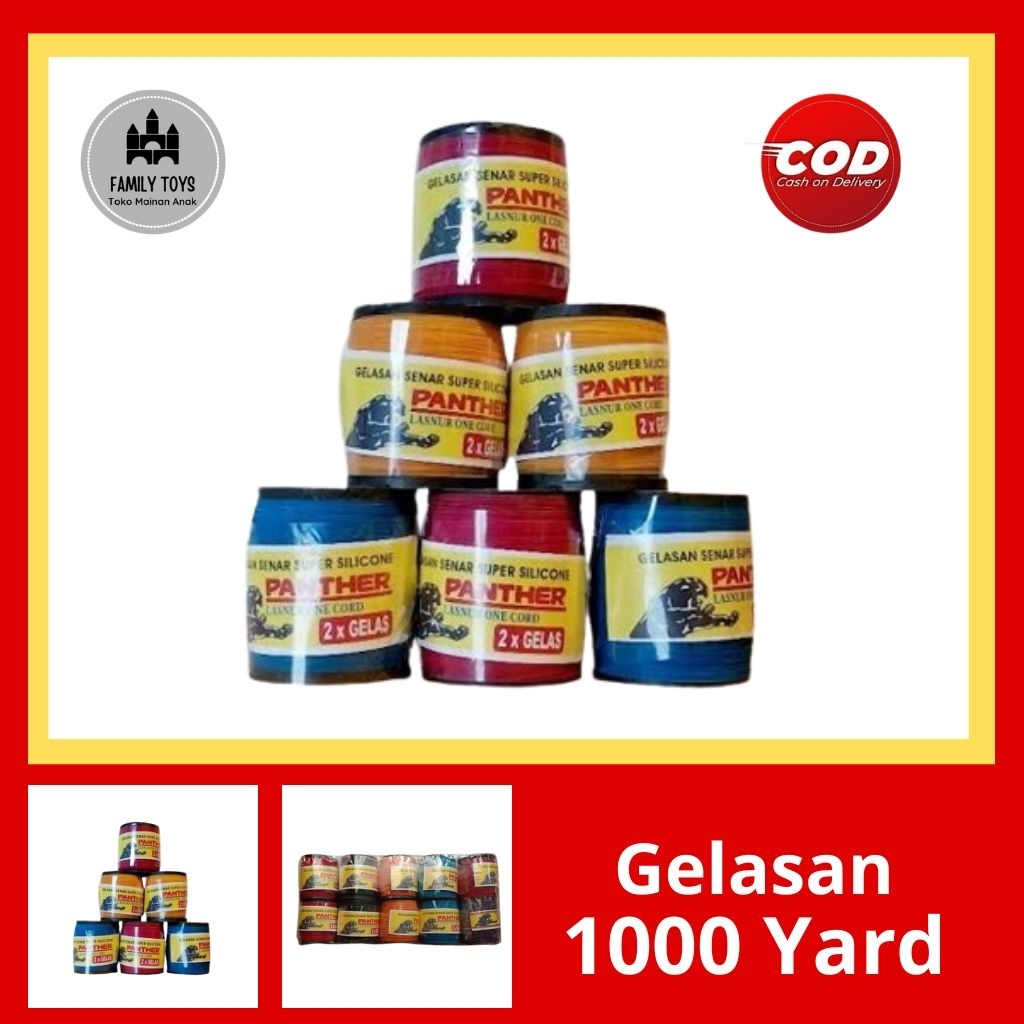 Gelasan benang layangan super tajam, Gelasan BL 1000 yard, benang layangan terlaris cap panther,cobr