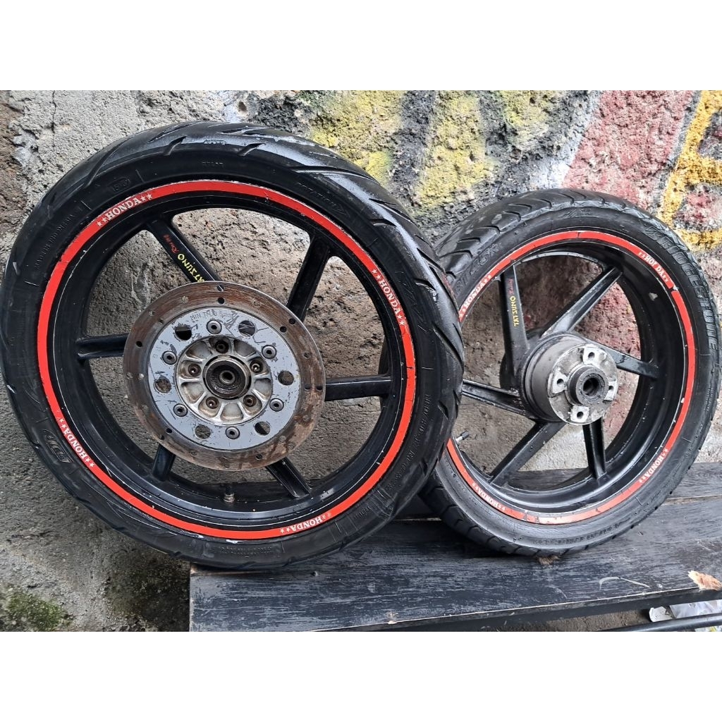 Velg Tiger megapro mega pro gl pro gl cb 100 honda pelek tapak lebar racing palang kelengkapan seper