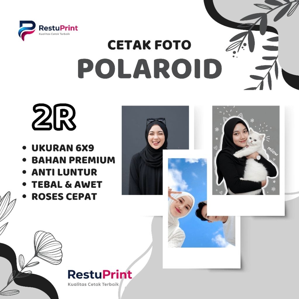 CETAK FOTO POLAROID 2R | Bahan Glossy Paper & Art Paper Anti luntur