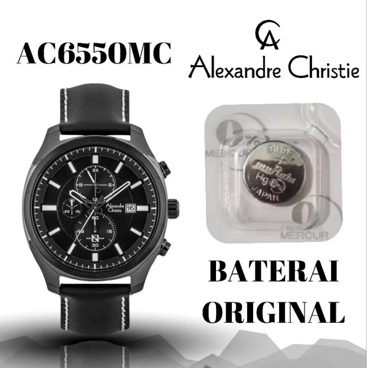Baterai jam ALEXANDRE christie original AC6550MC