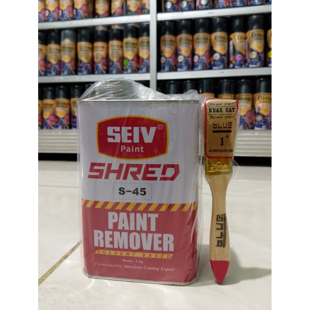 Seiv Paint Remover 1Kg Free Kuas