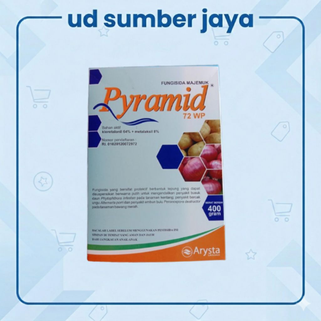 Fungisida Pyramid 72 WP 400 Gram Klorotalonil Metalaksil