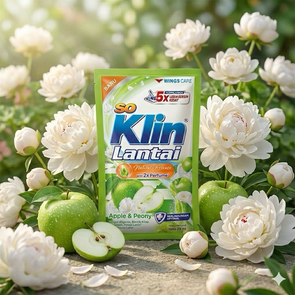 So Klin Lantai 23 ml / So Klin Lantai Apple & Peony / So Klin Lantai Hijau