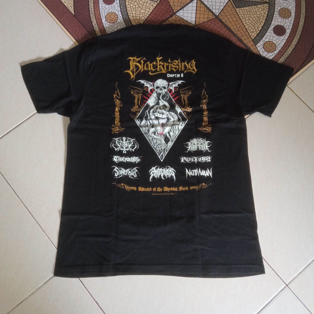 Tshirt Kaos Band Event Metal Blackrising Purewrath Nattmaran