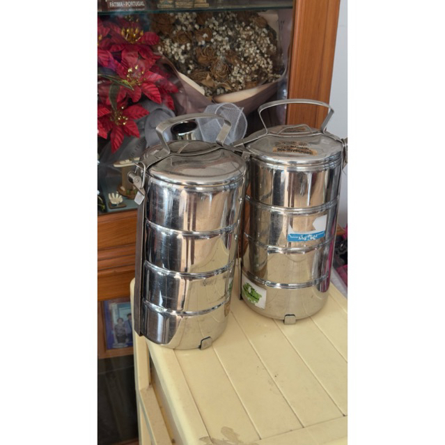 Rantang Stainless 4 Susun – Tebal & Kokoh (2 pcs Set)