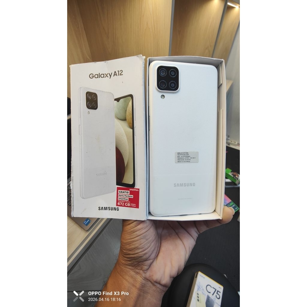 HP SAMSUNG A12 4/128GB  SECOND bagus