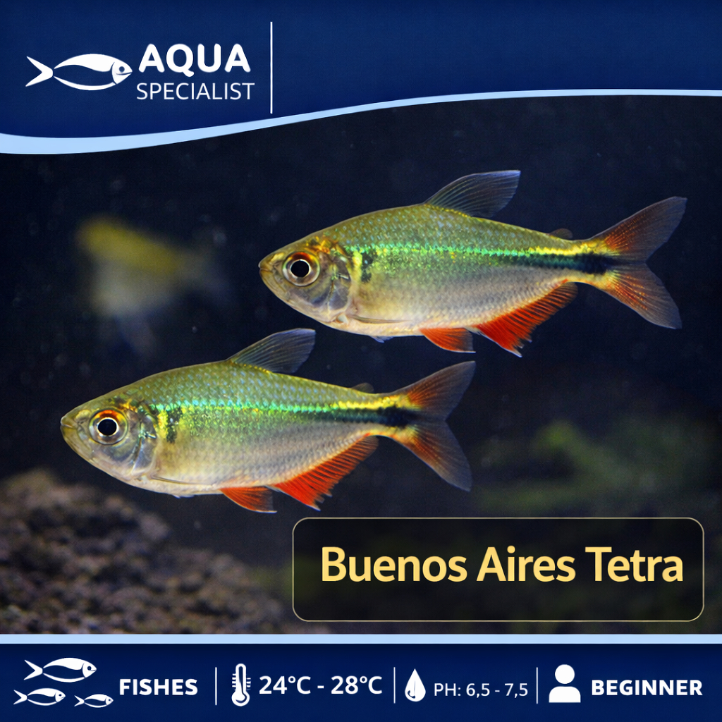 Buenos Aires Tetra / Jual ikan hias Akuarium / Aquascape Buenos Aires Tetra