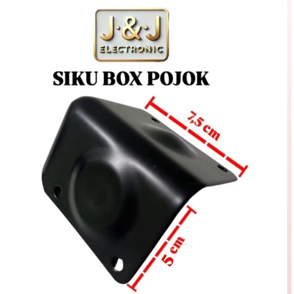 Salon Box Speaker , Siku Box Pojok Besi Hitam KE-45