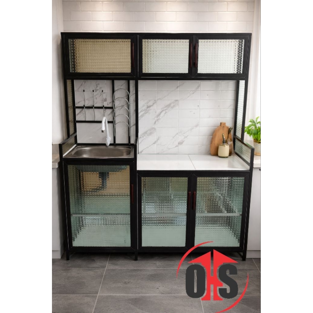 Rak kompor dan wastafel cantik minimalis