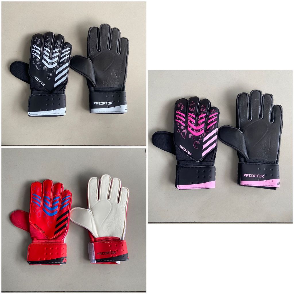 SARUNG TANGAN KIPER ADIDAS IMPORT JUNIOR / SARUNG TANGAN SEPAKBOLA ANAK ANAK