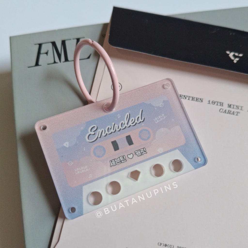 Seventeen Encircled Keychain Holder Carabiner Kpop SVT Fanmerch Bagcharm Keyring