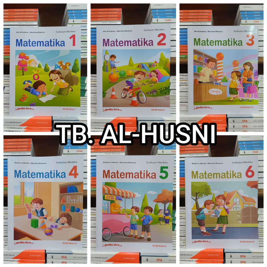 Terbaru buku Matematika kelas 1,2,3,4,5,6 SD/MI Yudistira Revisi