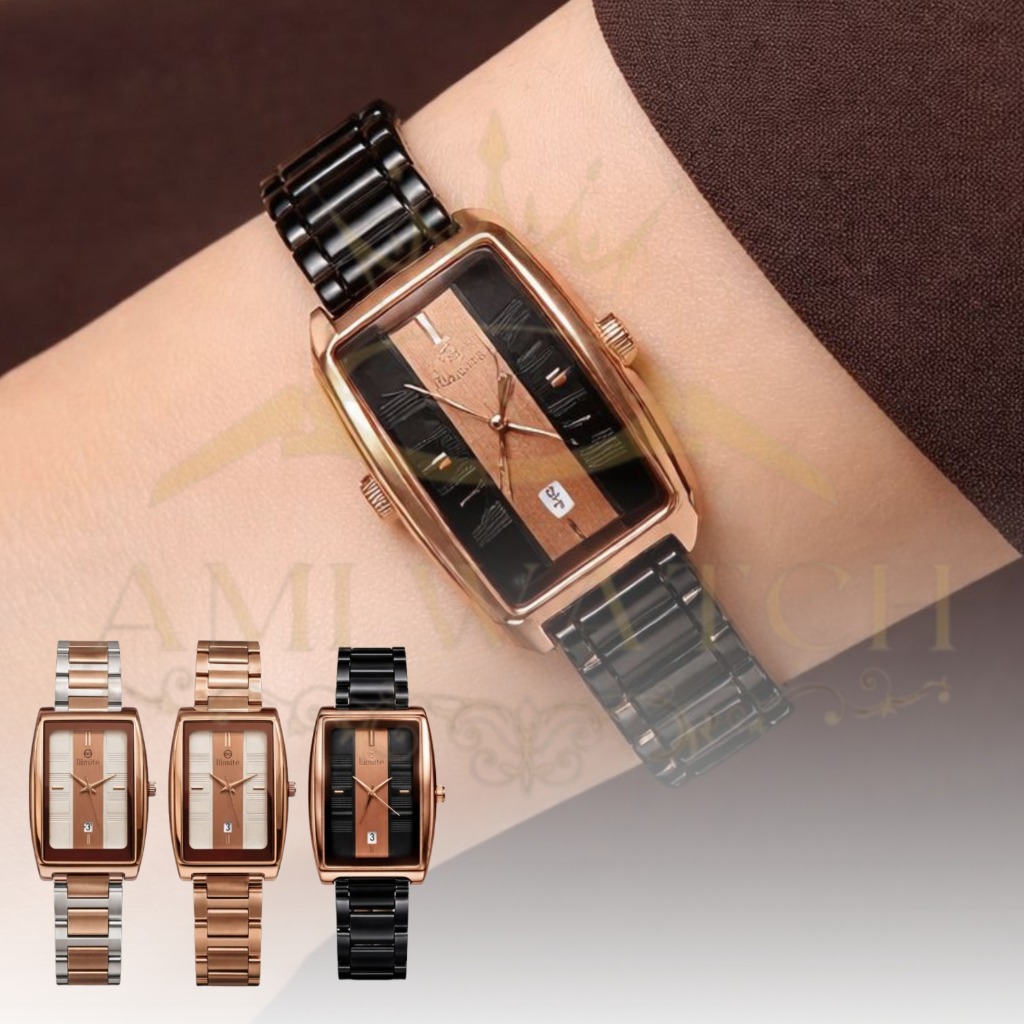 ILLIMITE 8621 Jam Tangan Wanita Branded Original Fashion Stylish Kekinian Desain Elegan Jam Cewek