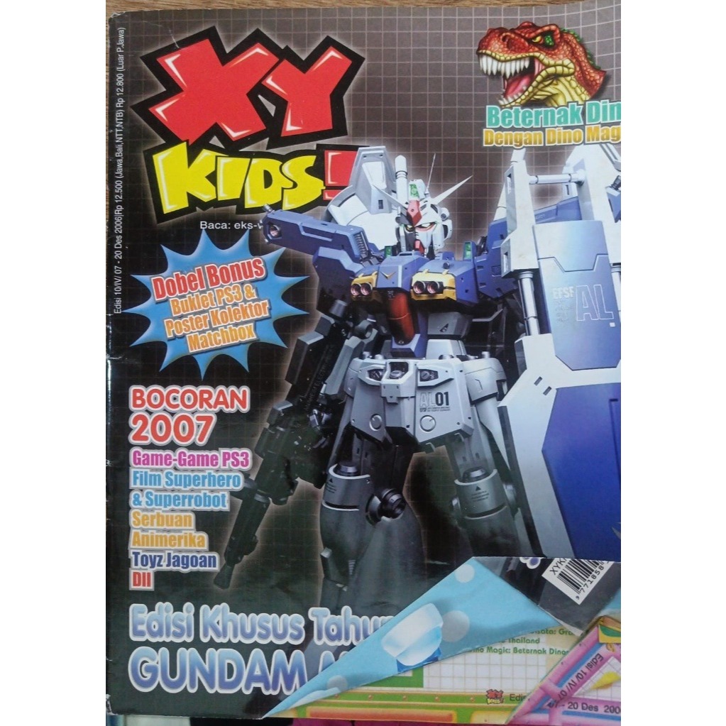 MAJALAH BEKAS MAJALAH XY KIDS Edisi 10/IV/07 terbIT 20 Desember 2006 majalah game animasi anak