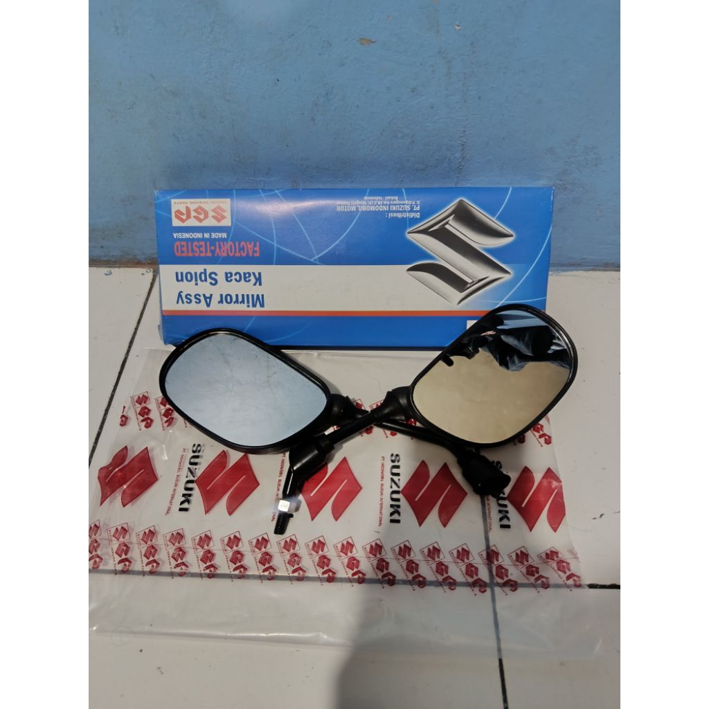 KACA SPION SEPASANG 2PCS SUZUKI SMASH 110 LAMA SMASH 110 NEW SHOGUN 125 PNP SPIN ORIGINAL SGP