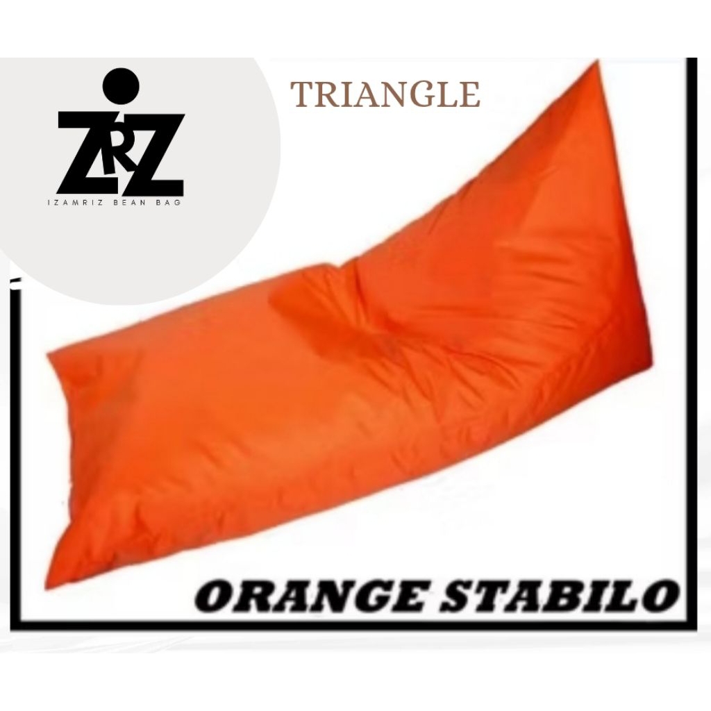 promo bean bag triangle (sarung saja tanpa isi)kain bludru semi jetblack