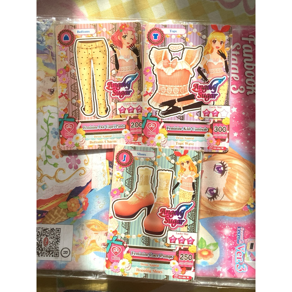 Aikatsu card angely sugar set