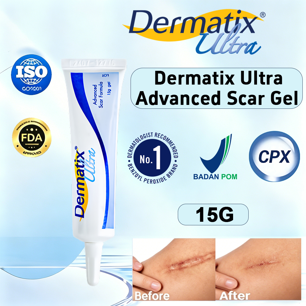 Dermatix Ultra Gel 15gr Penghilang Bekas Luka Jerawat Luka Operasi Luka Bakar Stretch Mark Asli Orig