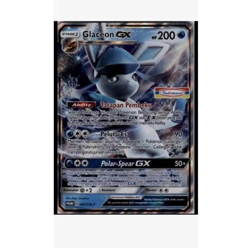 Pokemon 2020 IDN Glaceon GX Promo Indomaret