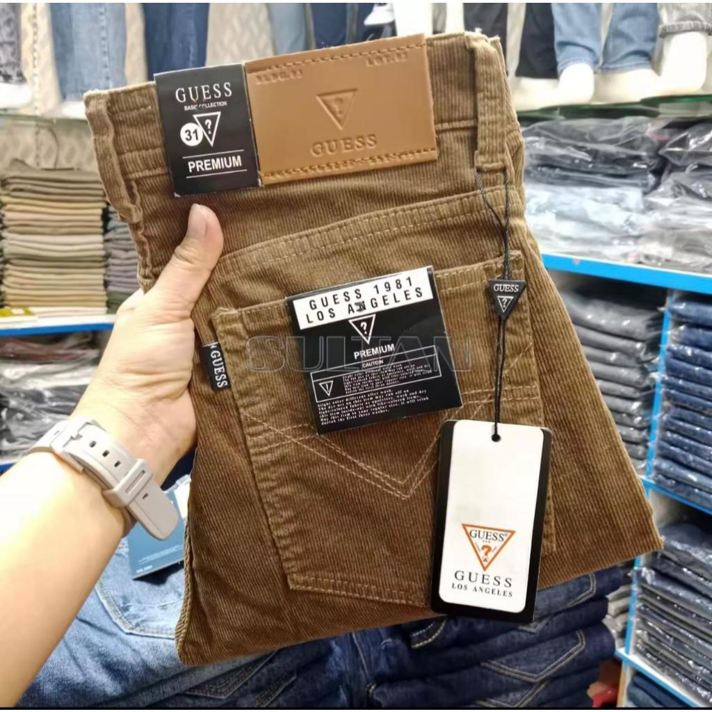 Celana Pria Corduroy Stretch GUEES- Regular (STANDAR) #Celanapriacodoray #celanaboss#Corduroy