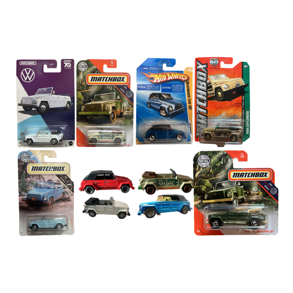MATCHBOX REGULAR VOLKSWAGEN VW TYPE 181 SAFARI WHITE JUNGLE SNI ORIGINAL MATTEL