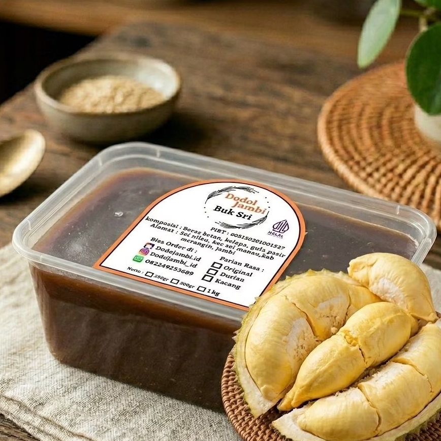 DODOL/GELAMAI DURIAN PREMIUM ASLI MERANGIN JAMBI 500g | OLEH-OLEH JAMBI