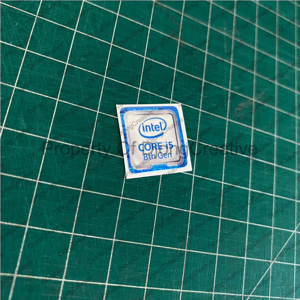Stiker Intel Core i5 Gen 8