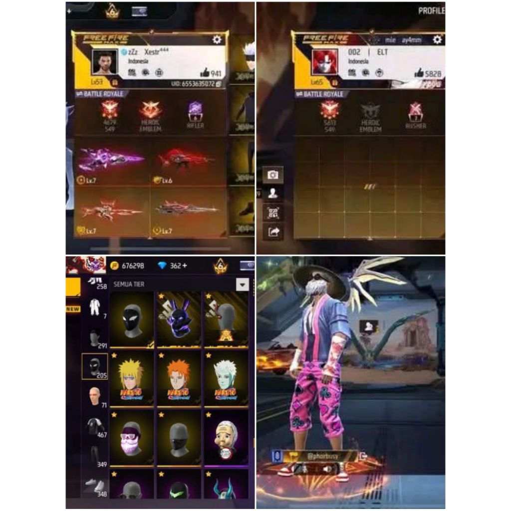 Permainan Akun FreeFire Asli Murni Sultan