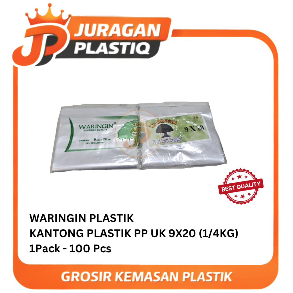 Kantong Plastik PP Waringin Full Bening ¼ KG ½ KG 1 KG 1 ½ KG 2 KG | Plastik Kemasan Tebal Kuat Tran