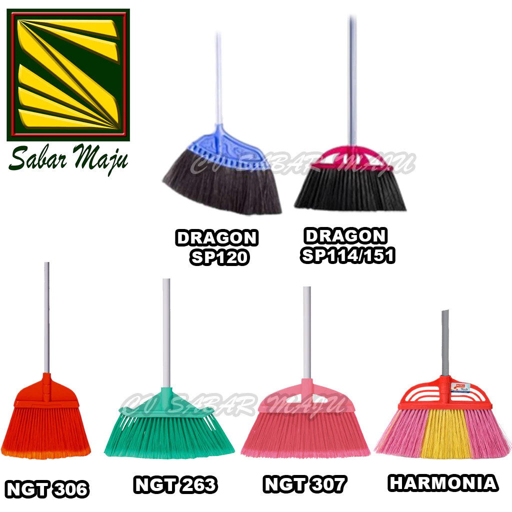 Dragon Sapu Injuk, Sapu Nylon, Sapu Lantai, Sapu + Pengki 306, 307, 742S, 263, sp 120, sp 114/151