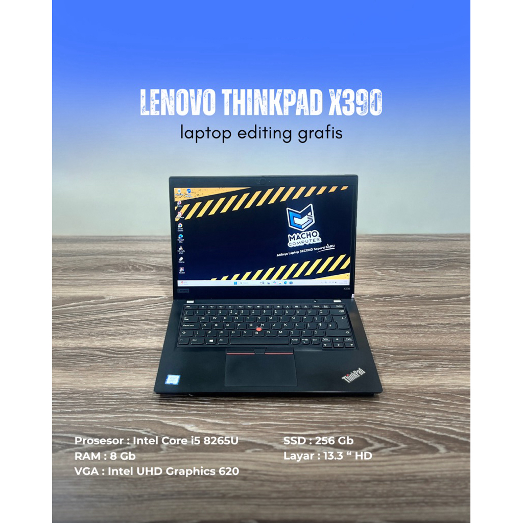 Lenovo Thinkpad X390 intel core i5 8265U