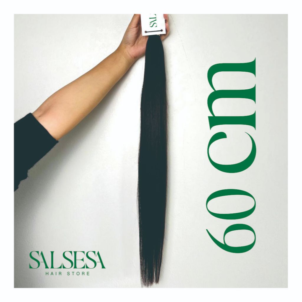 Hair Extension Human Hair Rambut Sambung Ukuran 60cm Rambut Asli