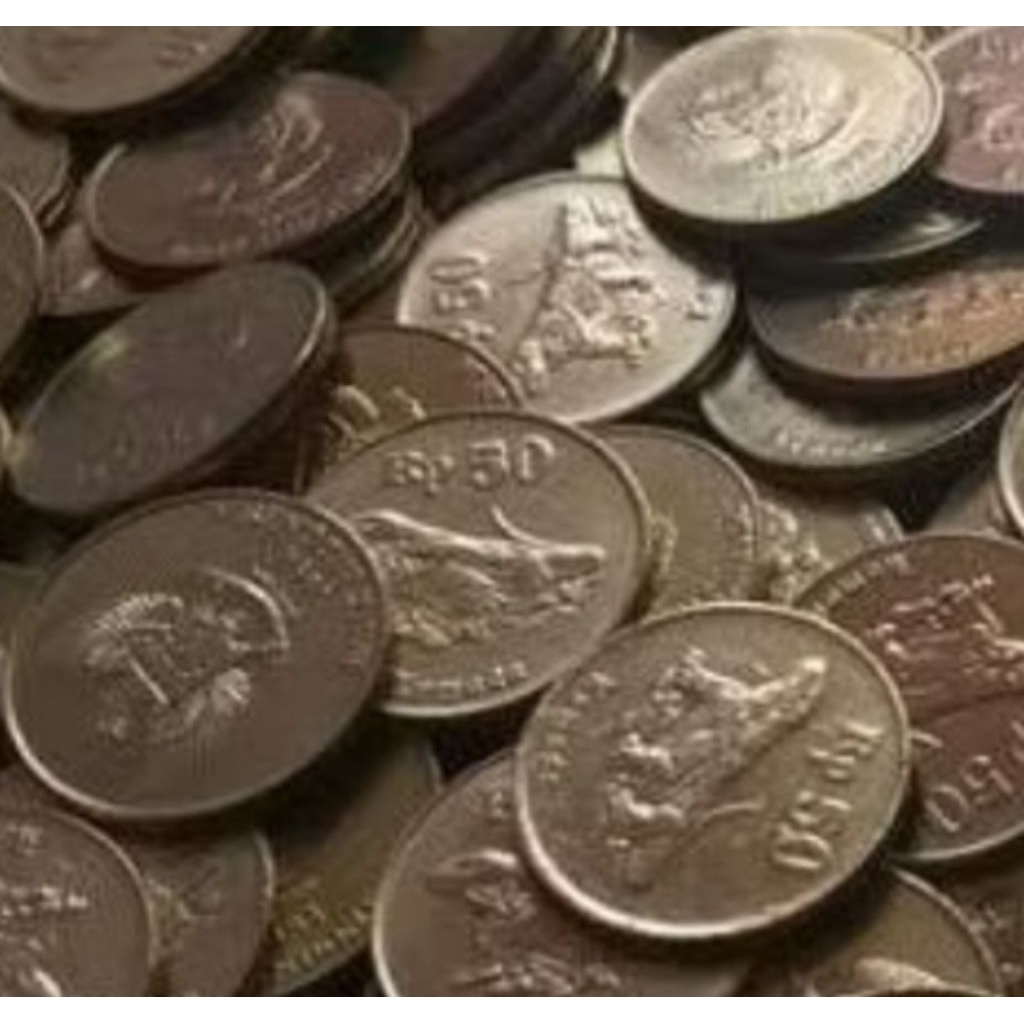 Uang logam Kuno 50rupiah Komodo